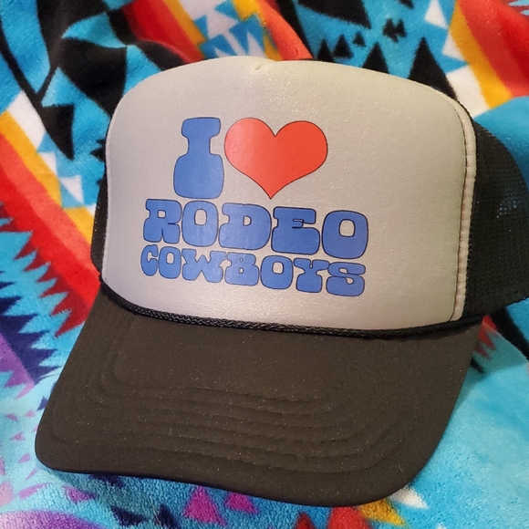OTTO Accessories - Rodeo Trucker Hat Love Rodeo Cowboys Otto Snapback